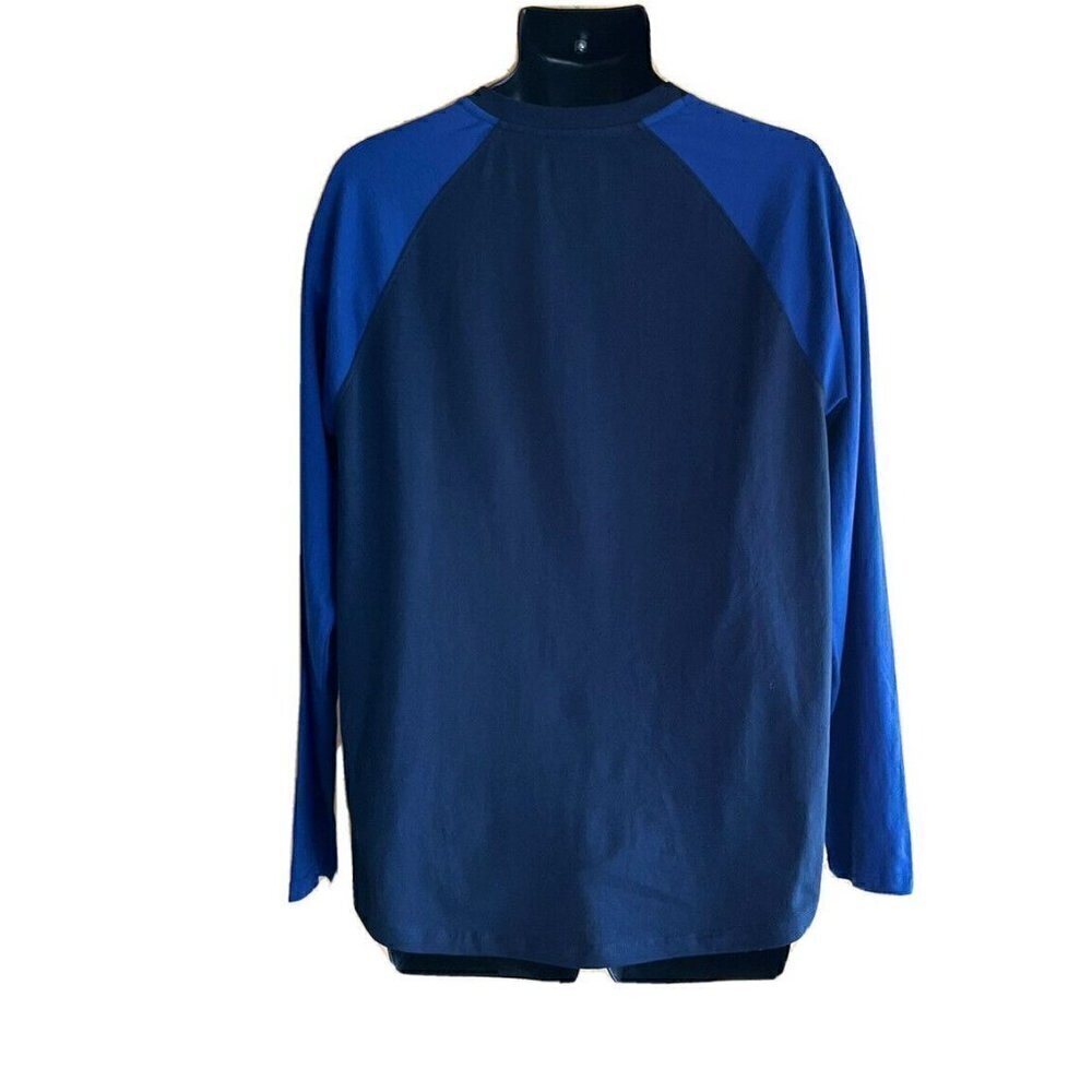 DC shoes Men's Classic Light weight Long Sleeve Henley Shirt Top M Black Iris - Picture 10 of 11